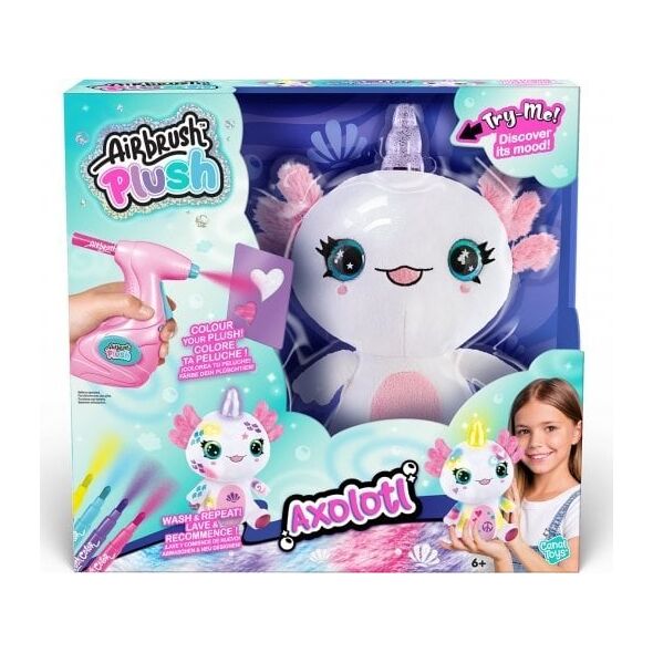 AIRBRUSH Plush with airbrush - Axolotlcorn