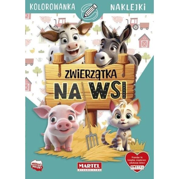 Zwierzątka na wsi z naklejkami