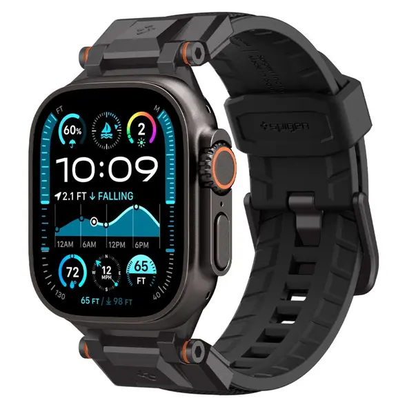 Spigen DuraPro Armor Apple Watch 6 / 7 / 8 / 9 / 10 / SE / Ultra 1 / 2 44/45/46/49mm Black Edition