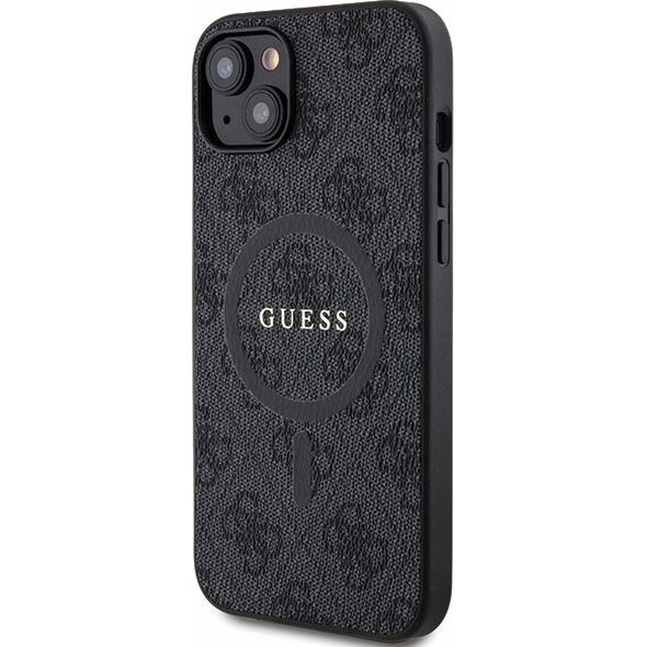 Guess Oryginalne Etui GUESS Hardcase GUHMP14SG4GFRK do iPhone 14 (Kompatybilny z Magsafe / 4G Ring classic logo / czarny)