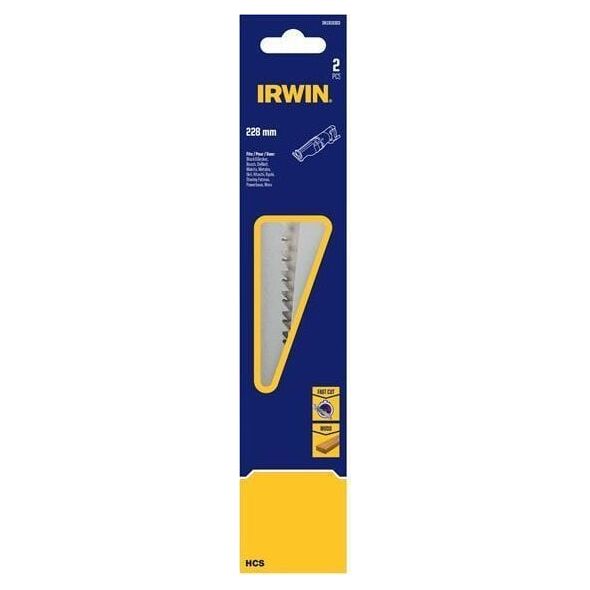 IRWIN SABRE SAW BLADE HCS 228mm /2pcs.