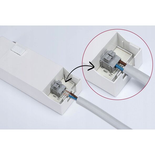 Zestaw opraw do wbudowania AUMUS LED 3-STEP DIM 3X5W 700lm 105mm 2700K-6500K IP20 230V chrom matowy / aluminium