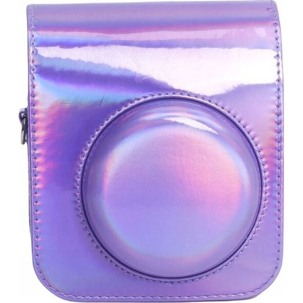 Pokrowiec LoveInstant Futerał Etui Pokrowiec Do Fujifilm Instax Mini 12 / Fioletowy Błysk