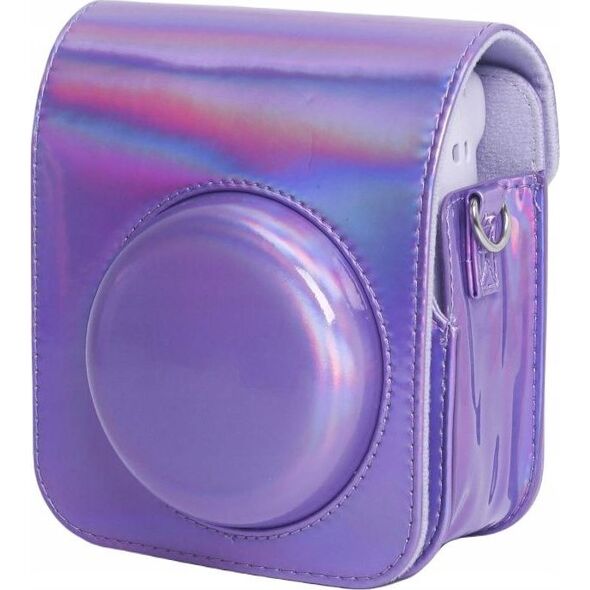 Pokrowiec LoveInstant Futerał Etui Pokrowiec Do Fujifilm Instax Mini 12 / Fioletowy Błysk