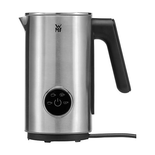 Spieniacz do mleka WMF Spieniacz mleka WMF Lumero design, elektryczny, mikser frappe, 100-250 ml, wyświetlacz dotykowy, światło LED, 500 watów, do pianki mlecznej na gorąco i na zimno, gorące mleko, podgrzewacz do mleka, matowa stal nierdzewna
