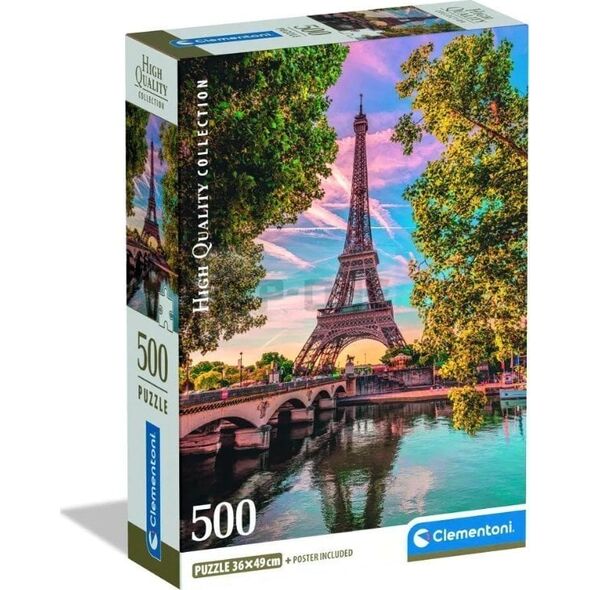 CLE puzzle 500 Compact Along the Seine 35598