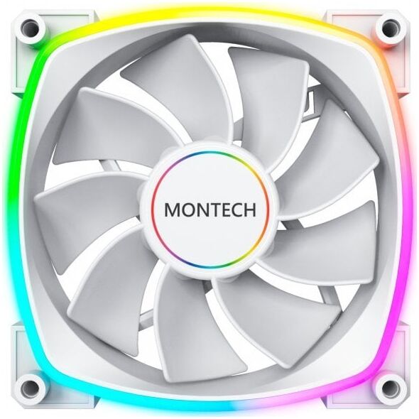 Montech Montech RX140 PWM ARGB Reverse Lüfter - 140mm, weiß 13338464 4710562742282