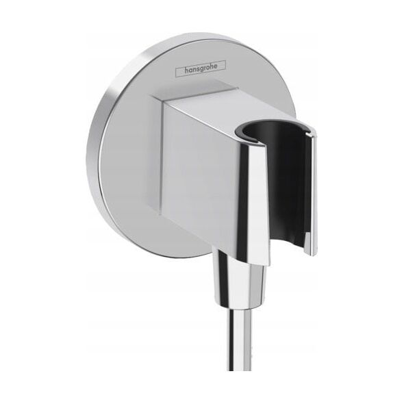 hansgrohe wall connection with shower head holder FixFit S, chrome