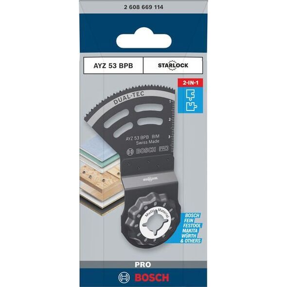 BOSCH MT MULTIFUNCTIONAL SAW BLADE PRO AYZ 53 BPB 53 x 40 mm