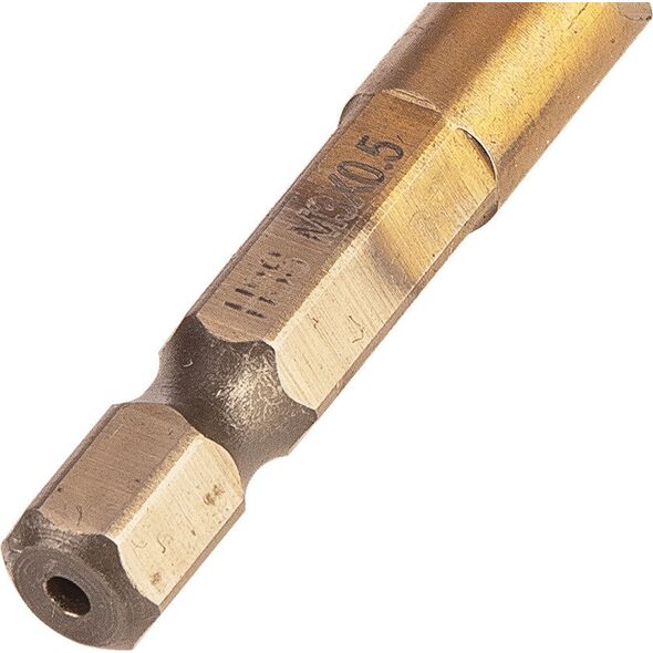 Wiertło gwintujące HSS TiN, M3x0,5 mm, Hex