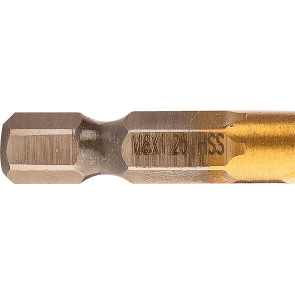 Wiertło gwintujące HSS TiN, M8x1,25 mm, Hex