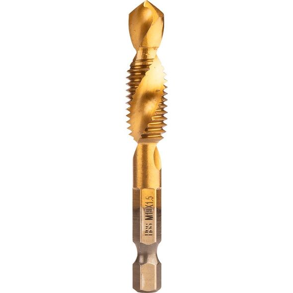 Wiertło gwintujące HSS TiN, M10x1,5 mm, Hex