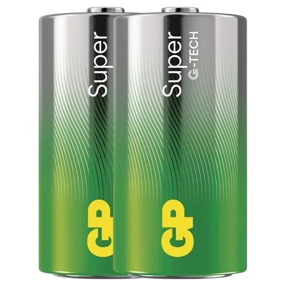 Bateria alkaliczna, LR14, LR14, 1.5V, GP, folia, 2-pack, SUPER, ogniwo format C