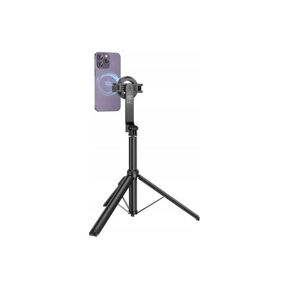 HOCO uchwyt selfie magnetyczny z pilotem bezprzewodowym tripod K25 czarny