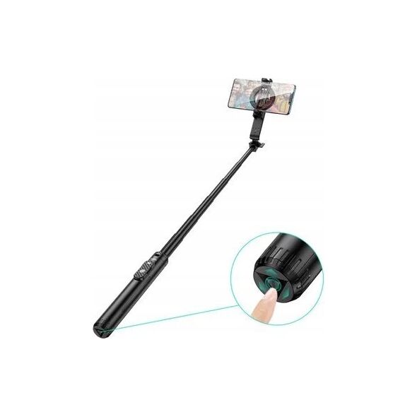 HOCO uchwyt selfie magnetyczny z pilotem bezprzewodowym tripod K25 czarny