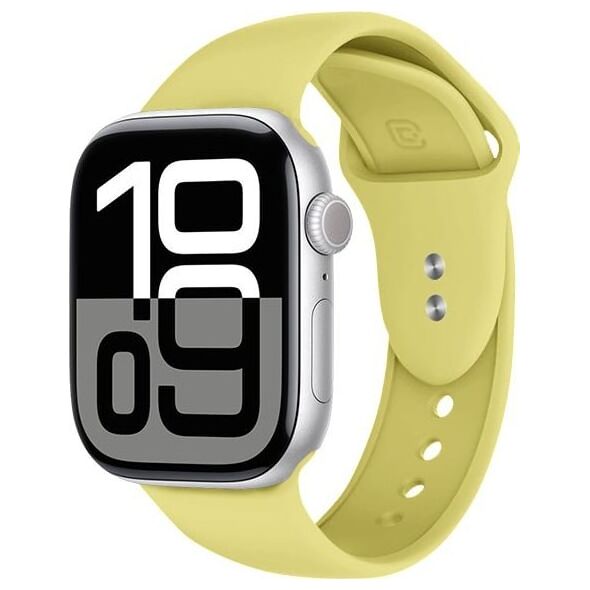 Crong Liquid - Pasek do Apple Watch 38/40/41/42mm (słomkowy)
