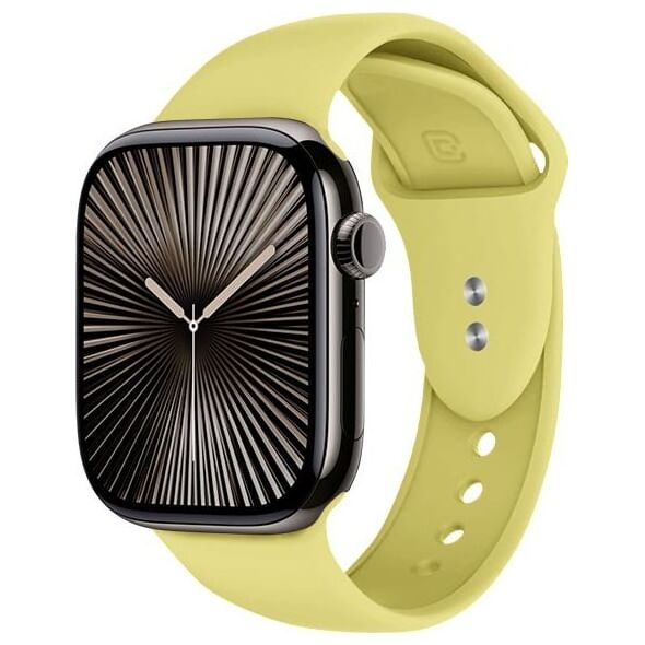 Crong Liquid - Pasek do Apple Watch 38/40/41/42mm (słomkowy)