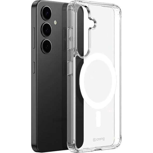 Crong Crystal Shield Magnetic - Etui Samsung Galaxy S25+ MagSafe (przezroczysty)