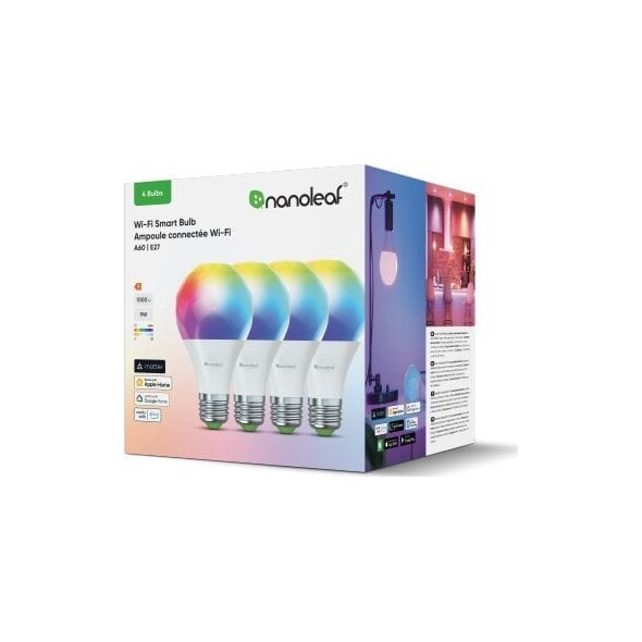 Nanoleaf Essentials Smart Bulbs - zestaw 4 żarówek A60-E27 (Wi-Fi)