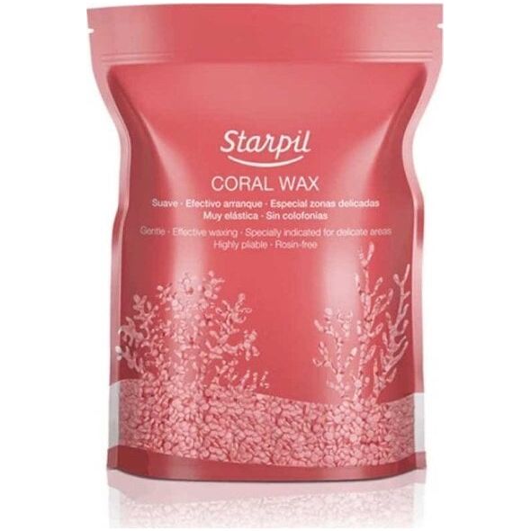 Starpil Depiliacinis vaškas granulėmis Starpil Coral Wax Pearls, koralinės spalvos, 1kg