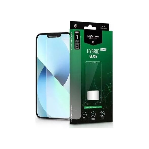MyScreen Protector Apple iPhone 13 Pro Max 6.7" - Szkło hybrydowe na płaską część ekranu HYBRID GLASS LITE