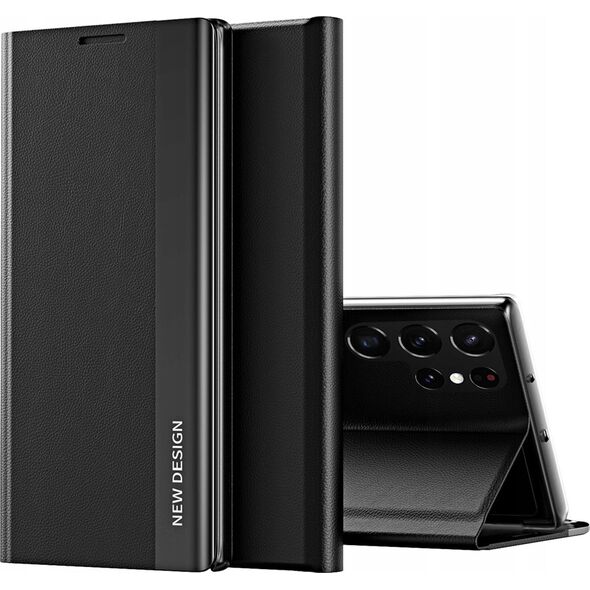 Sleep Case Pro etui do Samsung Galaxy S25 Ultra z klapką i podstawką - czarne