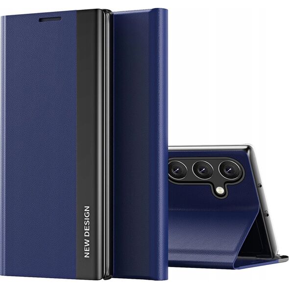 Sleep Case Pro etui do Samsung Galaxy S25 z klapką i podstawką - niebieskie