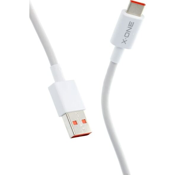 Kabel USB X-One USB-A - USB-C Biały (5903396159381)