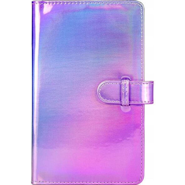 Pokrowiec LoveInstant Futerał Etui Pokrowiec Do Fujifilm Instax Mini 12 + Album Na 96 Zdjęć / Fioletowy Błysk