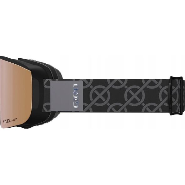 Gogle zimowe GIRO ELLA BLACK MONGRAM (szyba VIVID ROSE GOLD 00% S3 + VIVID INFRARED 62% S1) (NEW 2024/2025)