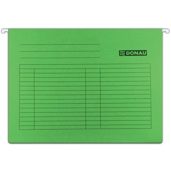Donau Teczka zawieszkowa A4 zielona 230g (7410905-06)