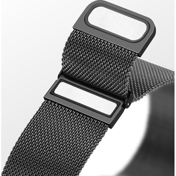 Dux Ducis Dux Ducis Magnetic Strap pasek do Samsung Galaxy Watch / Huawei Watch / Honor Watch (20mm band) magnetyczna opaska czarny (Milanese Version)