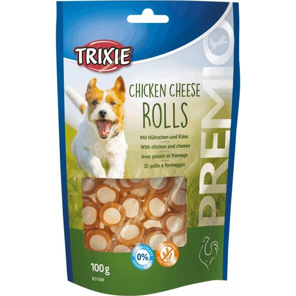 Trixie Przysmak PREMIO Chicken Cheese Rolls, z drobiem 100g