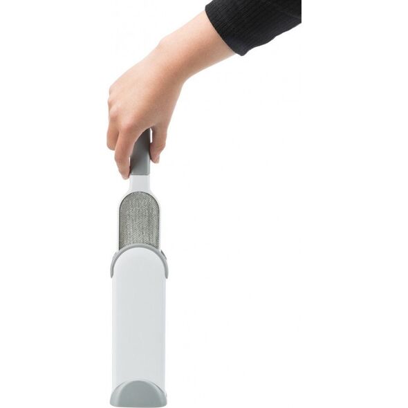 Trixie Szczotka do zbierania siersci z podstawka czyszczaca biała/szara, 33 cm