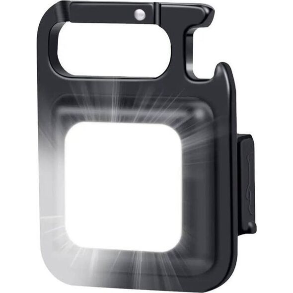 Latarka Aptel Kompaktowa LATARKA ze Stojakiem COB LED 6W czarna ZD100