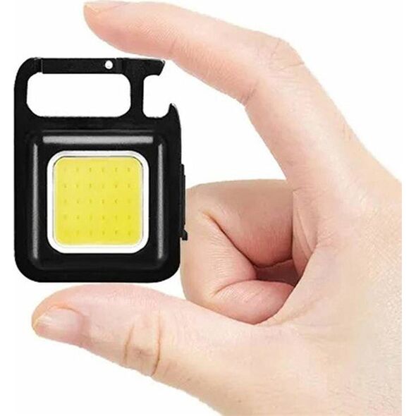 Latarka Aptel Kompaktowa LATARKA ze Stojakiem COB LED 6W czarna ZD100