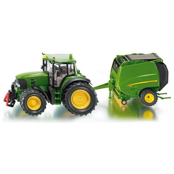 Siku Traktor John Deere z prasą - 1665
