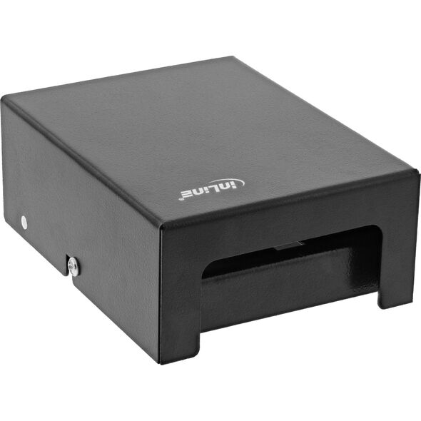 InLine InLine® Desktop Consolidation Point Box 4x Keystone RJ45, metal, black RAL9005