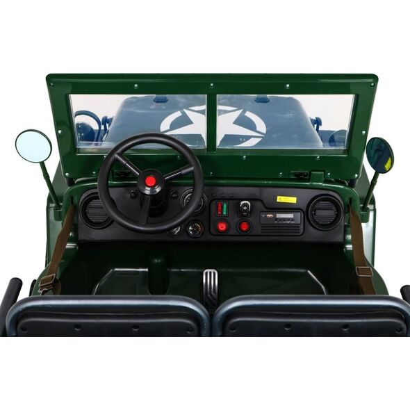 Pojazd Retro Wojskowy 4x4 Zielony