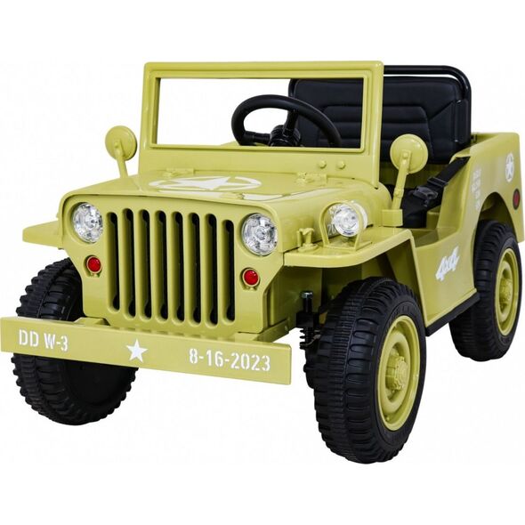Ramiz Auto na akumulator Retro Wojskowy Beżowy