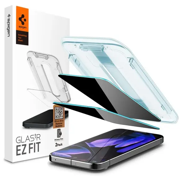Spigen GLAS.tR ez Fit Google Pixel 9 / 9 Pro Privacy [2 PACK]
