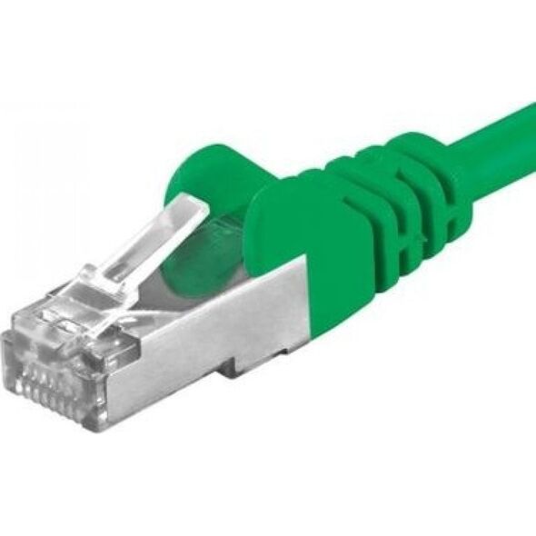 PremiumCord PREMIUMCORD Καλώδιο Patch CAT6a S-FTP, RJ45-RJ45, AWG 26/7 10m πράσινο