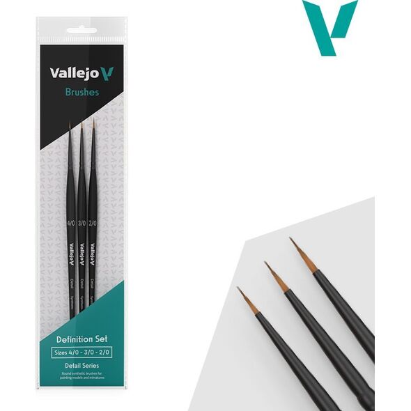 Vallejo Vallejo: B02990 - Detail - Definition Set - Synth (4/0, 3/0, 2/0)
