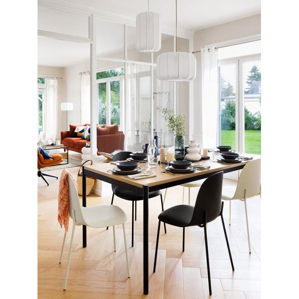 Lampa sufitowa TOBIE z bawełnianym kloszem, Ø 25 cm