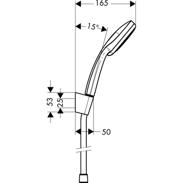 Zestaw prysznicowy Hansgrohe Croma 100 punktowy chrom (27592000)
