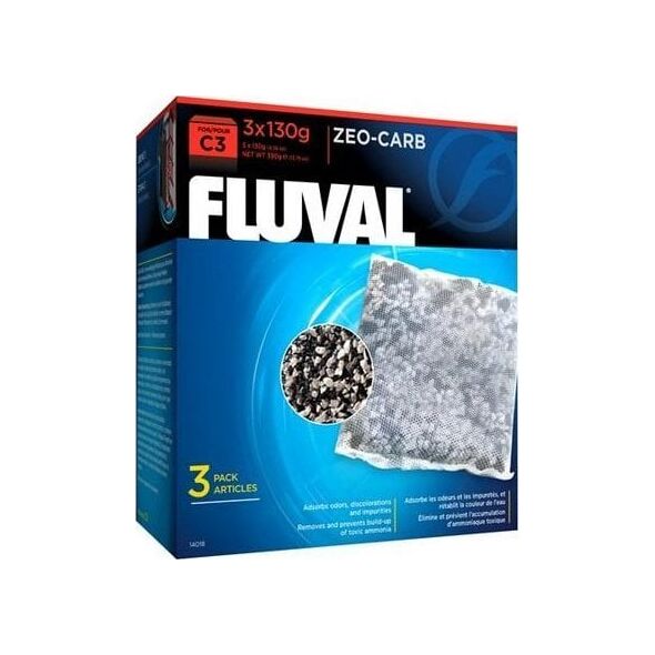 Fluval Wkład węglowy Zeo-Carb do filtra C3, 3x130g