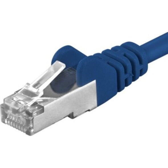 PremiumCord PREMIUMCORD Καλώδιο Patch CAT6a S-FTP, RJ45-RJ45, AWG 26/7 0,25m μπλε