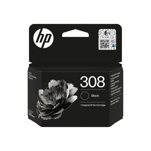 HP Μελάνι Inkjet No.308 Black (7FP21UE) (HP7FP21UE) έως 12 άτοκες Δόσεις