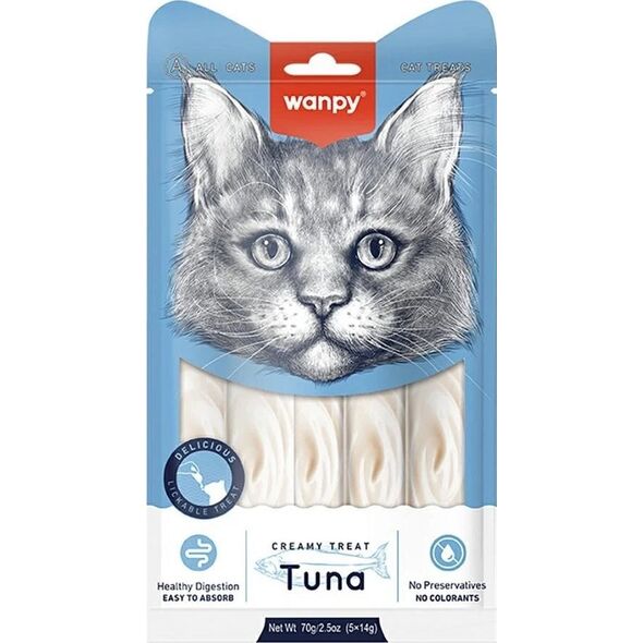 Wanpy Wanpy Krem dla Kota Tuńczyk 70g