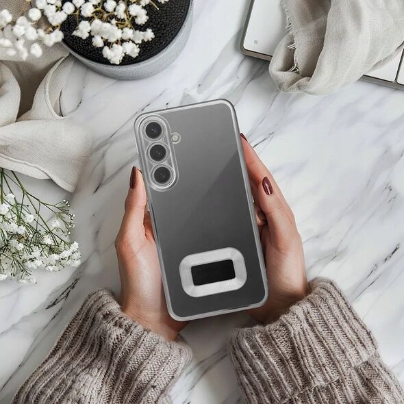 OEM Futerał GLAM do XIAOMI REDMI 13C srebrny